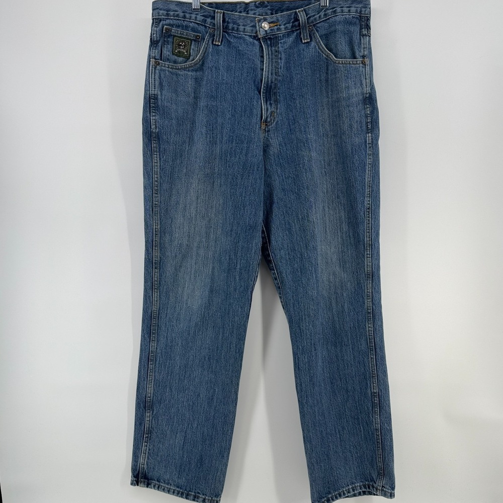 Cinch Jeans Mens 36x32 Blue Denim Green Label MB90530002 Cowboy Cut